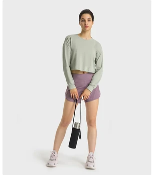 Альтернативные варианты бренда Lulu - Износостойкая тренировочная рубашка с длинным рукавом, футболка для бега, рубашка для йоги