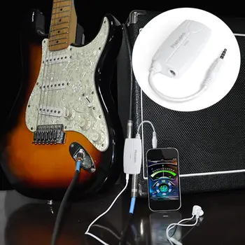 Аудиоразъем для гитары FC-22, системный усилитель, педаль гитарных эффектов, преобразователь, кабель-адаптер, разъем для аксессуаров для телефонов