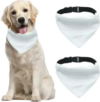 Бесплатная доставка Персонализированный шарф для домашних животных Большого размера Сублимационный шарф для домашних собак пустой дизайн DIY
