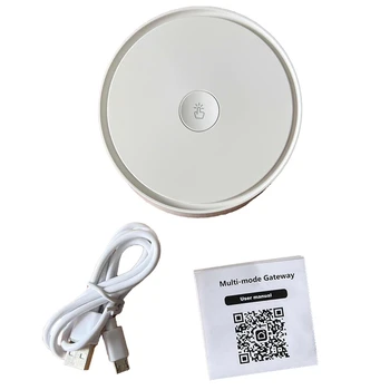 Беспроводной многорежимный шлюз Graffiti Smart Home Bluetooth Zigbee, двухрежимное приложение, звуковая световая подсказка, пульт дистанционного управления хостом