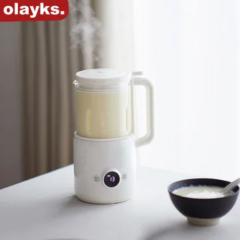 Блендер Olayks 220V для приготовления соевого молока объемом 600 мл на 2-3 персоны, миксер для кухонной техники с сенсорной панелью нагрева, сохраняющий тепло