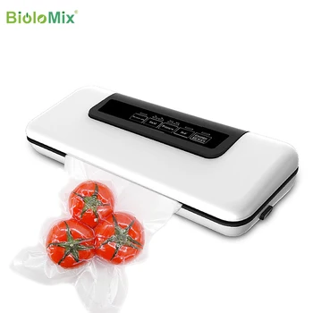 Вакуумный упаковщик BioloMix, Автоматическая Машина для Консервирования пищевых продуктов, Сухой и Влажный Режим для Sous Vide, 10 Вакуумных Упаковочных пакетов