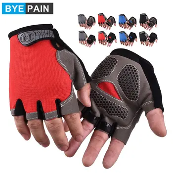 Велосипедные перчатки, перчатки для горных велосипедов без пальцев, дышащие велосипедные перчатки MTB, Противоскользящие дорожные мотоциклетные перчатки для мужчин / женщин