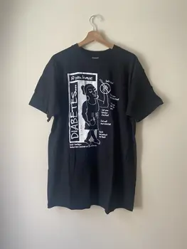 Винтажное искусство Здоровья при Диабете 90-х годов футболка с длинными рукавами