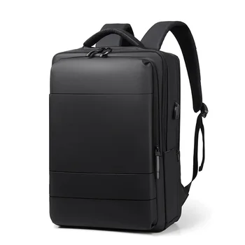Водонепроницаемые мужские рюкзаки, деловой 15,6-дюймовый рюкзак для ноутбука, модный Mochila, Роскошная школьная дорожная сумка с USB-зарядкой, Мужская