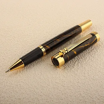 Высококачественная мужская шариковая ручка 8036 из высококачественного металла Rolle, школьные канцелярские принадлежности, фирменные чернильные ручки