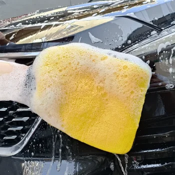 Высококачественные перчатки для чистки автомобилей из плотного кораллового бархата, двухсторонние перчатки для мойки автомобилей из микрофибры, косметические принадлежности для чистки автомобилей