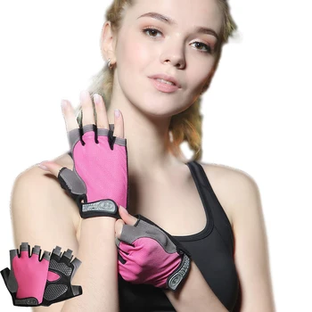 Гелевые перчатки для поднятия тяжестей на полпальца, Мужские, женские, дышащие Противоскользящие перчатки для тренировок, Летние перчатки для занятий в тренажерном зале, для занятий йогой, для спортивных тренировок