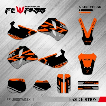 Графические наклейки FEWFUSS, наклейки на фоне мотоцикла, изготовленные на заказ для KTM SX 250 300 360 1993 1994 1995 1996 1997
