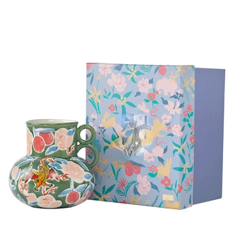 Дворец-музей культуры, керамический цветочный горшок с ручной росписью, китайская ваза для цветов, художественная композиция для гостиной