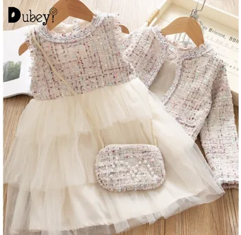 Детская бутик-одежда, платье для девочек и Топ-комплекты из двух предметов, Дизайнерская брендовая одежда Принцессы Для девочек, Наряды
