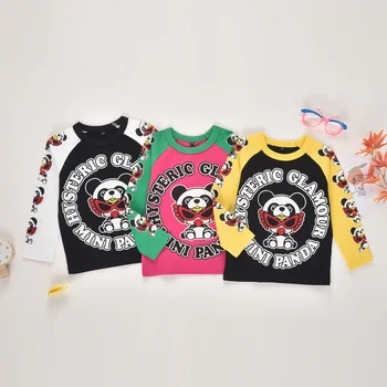 Детская одежда, футболка, хлопковые топы в японском стиле, весна и осень, 2-8 лет