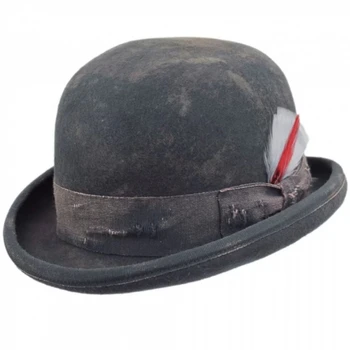 Джентльменский цилиндр, шерстяная фетровая шляпа, подарок парню, цилиндр с короткими полями, шерсть для мероприятий на открытом воздухе, прямая поставка