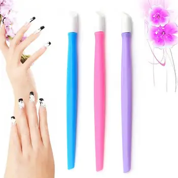 Дизайн ногтей для женщин деревянная палочка для удаления слоя кутикулы, средства для удаления омертвевшей кожи, ручка двойного давления, инструмент для дизайна ногтей разного цвета