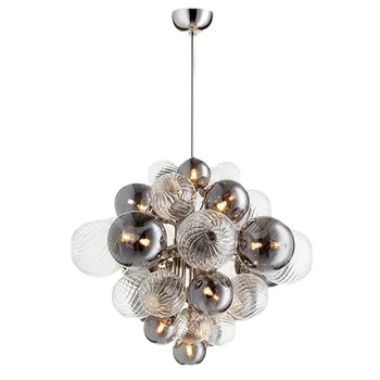 Дизайнерский Новый Стеклянный шар-пузырь Подвесной светильник Nordic Light Luxury Diamond Для кухни, ресторана, спальни, Подвесной светодиодный светильник для помещений