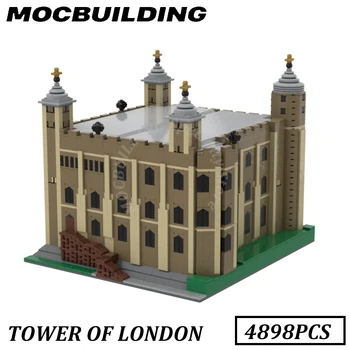 Дисплей модели Лондонского Тауэра, строительные блоки MOC, Кирпичные игрушки, Строительный подарок, Подарок на день рождения