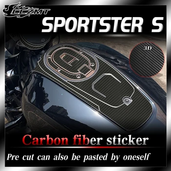 Для Harley-Davidson Sportster S 3D защитная наклейка из углеродного волокна, декоративная пленка для кузова, модификация наклейки