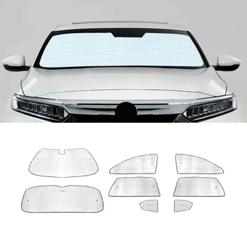 Для Honda Accord 2018-2022, Солнцезащитный козырек на лобовое стекло автомобиля, защита от ультрафиолетового излучения, Крышка блока, Один комплект для переднего бокового окна, Аксессуары для интерьера
