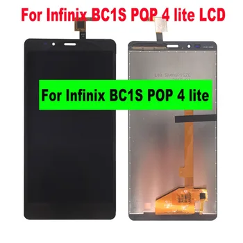 Для Infinix BC1S POP 4 lite ЖК-дисплей С Сенсорным Экраном Дигитайзер В Сборе Для Infinix BC1S POP 4 lite ЖК-Запчасти Для Мобильных Телефонов