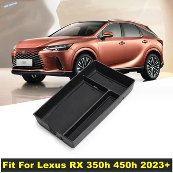 Для Lexus RX 350h 450h 2023 2024 Автомобильный центральный пульт управления Многофункциональный контейнер Ящик для хранения Телефона Лоток Органайзер Черные Аксессуары
