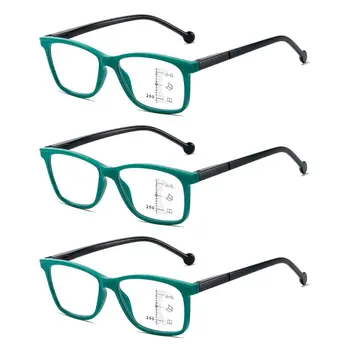 Для мужчин и женщин, Защита глаз, Винтажная оправа, очки для чтения с синим светом, Прогрессивные мультифокальные ультралегкие очки