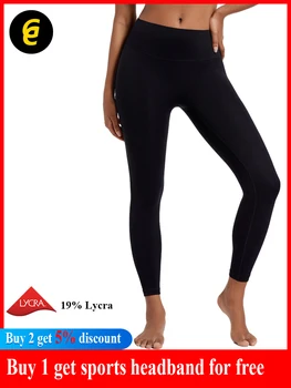 Женские леггинсы для йоги Colgrove, черные тренировочные брюки с высокой талией, чувствующие себя обнаженными
