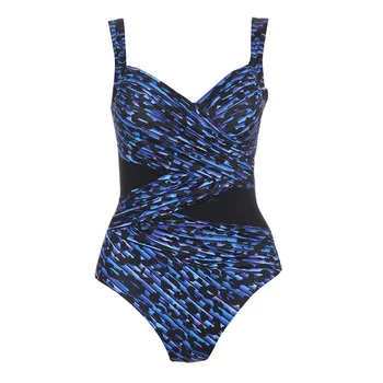 Женский купальный костюм с открытой спиной, цельное сексуальное боди для плавания, женский винтажный купальник с V-образным вырезом, сетчатая летняя пляжная одежда