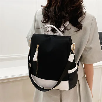 Женский рюкзак из водонепроницаемой ткани Оксфорд с противоугонной застежкой-молнией сзади, школьная сумка для девочек, повседневный рюкзак для путешествий на одно плечо