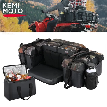 Задняя сумка для хранения KEMIMOTO Совместима с Polaris Sportsman Fourtrax Can Am для Kawasaki для Yamaha для Artic Cat Rack Сумка для сиденья