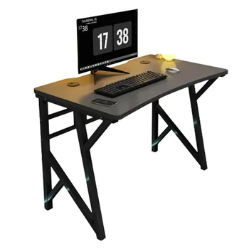 Игровой изогнутый компьютер Длиной 80/100/120 / 140См Столы с акцентом на настольный компьютер, Современный стол, Роскошная мебель K-образной конструкции