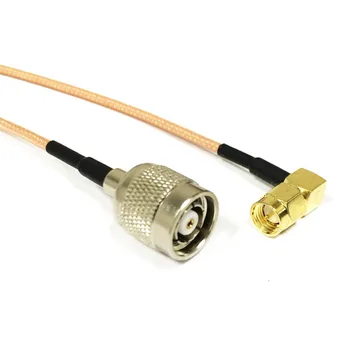 Кабель беспроводного маршрутизатора SMA-штекер под прямым углом к штекеру RP-TNC, коаксиальный кабель RG316, 15 см, 6 
