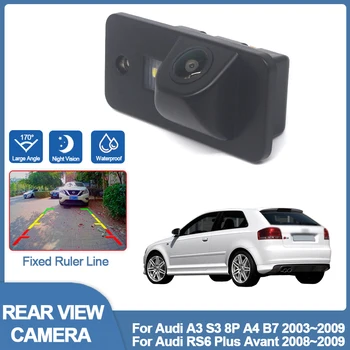 Камера заднего Вида автомобиля Для Audi A3 S3 8P A4 B7 2003 ~ 2009 RS6 Plus Avant 2008 ~ 2009 Full HD CCD Высококачественный Автомобильный Монитор RCA