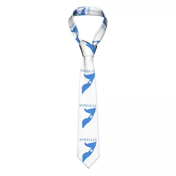 Карта флага Сомали Галстуки Унисекс 8 см Сомалийский галстук для мужчин Шелковые Широкие рубашки Аксессуары Gravatas Свадебные аксессуары Бизнес