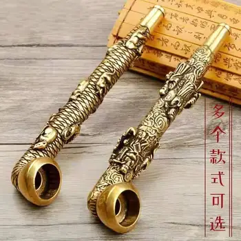 Китайский латунный Зодиак Восемь Бессмертных Труба украшение дома