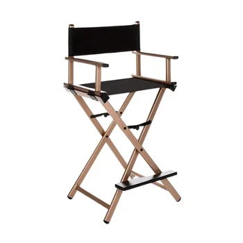 Кресло режиссера-визажиста с высоким алюминиевым каркасом, складная уличная мебель, легкое портативное складное кресло режиссера-визажиста