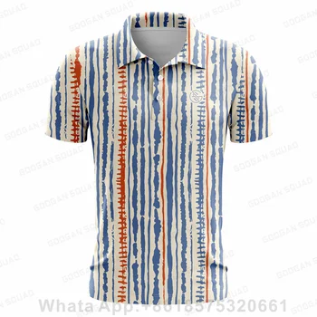 Летняя рубашка для гольфа Googan Squad С короткими рукавами, дышащая повседневная рубашка, Детская бейсбольная футболка для гольфа, мультиспортивная универсальная рубашка поло 2023 года выпуска