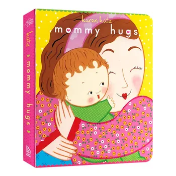 Мама обнимает Карен Кац, Детские книжки для малышей в возрасте 1 2 3 лет, Английская книжка с картинками 9781416941217