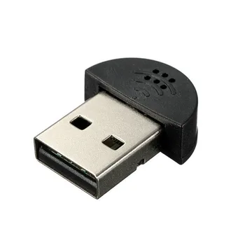 Мини USB 2.0 Микрофон аудиоадаптер USB MIC Портативный речевой драйвер Бесплатно для ноутбука/ Notebook/ PC/MSN/Skype Микрофон аудиоадаптер