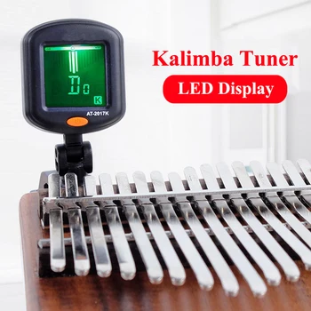 Мини-калибровочное устройство Kalimba Tuner, портативное цифровое устройство настройки, многофункциональный ЖК-дисплей, вращающийся зажим для пианино с большим пальцем