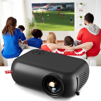 Мини-проектор A10 Портативный 3D-кинотеатр со светодиодной подсветкой для домашнего кинотеатра Подарки для детей Поддержка видеопроектора TV BOX 1080P Movie Через порт USB HD
