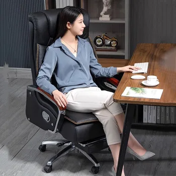 Мобильные Роскошные Офисные кресла, подушка, Современное эргономичное игровое кресло для руководителей, Удобная офисная мебель в скандинавском стиле