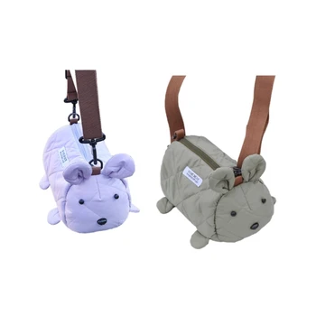 Модная сумка через плечо с кроликом M6CC, сумка через плечо с кроликом для покупок и путешествий