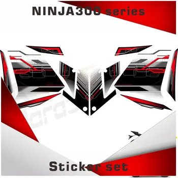 Мотоцикл 4 цвета для Ninja300 13-17 Ninja 300 EX300 Комплект наклеек на обтекатель, аппликация для всего автомобиля высокого качества