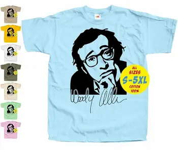 Мужская футболка Woody Allen V1 actres music director С принтом DTG MAN Всех размеров S-5XL