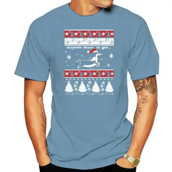 Мужская футболка С изображением собаки-таксы, Рождественский свитер, Забавная (2) Женская футболка