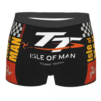 Мужские боксеры Isle Of Man TT Races, дышащие трусы, высококачественные шорты с 3D принтом, подарки на День рождения