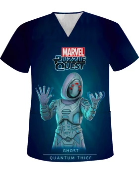 Мужские футболки Marvel с V-образным вырезом и карманом, Мужская футболка, Мужская Хлопковая футболка Giant Y2k, Аниме-одежда, Летняя Женская одежда, Манга
