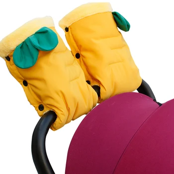 Мягкие теплые Перчатки для детской коляски, осень-зима, Водонепроницаемые, защищающие от холода Варежки, Аксессуары для детской коляски