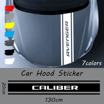 Наклейка на Капот Двигателя Автомобиля для Dodge Avenger Caliber Dart Challenger RAM 1500 Caravan Strip Decal Декоративные Аксессуары Для Укладки