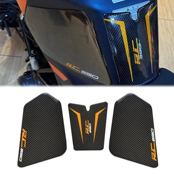 Новая Мотоциклетная Противоскользящая Накладка для топливного бака, Рыбья кость, Защита от царапин, Боковые наколенники, накладки-наклейки для RC390 RC 390 2022